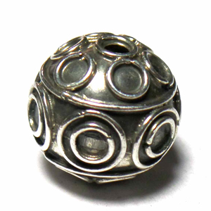 Round Beads bali silver bead