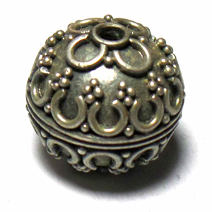 Round Beads bali silver bead