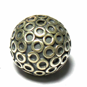 Round Beads bali silver bead