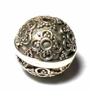 Round Beads bali silver bead