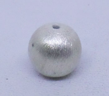 Brushed Beads bali silver bead