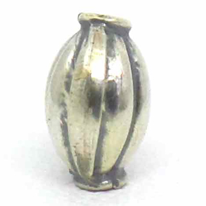 Stamped Beads bali silver bead