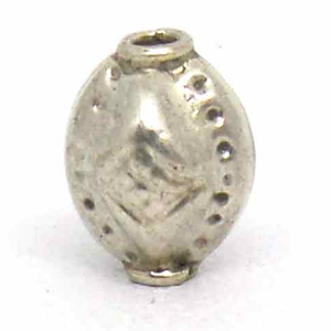 Stamped Beads bali silver bead