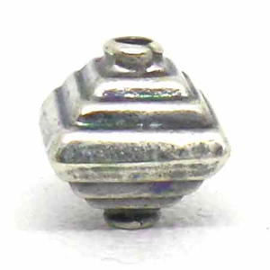 Stamped Beads bali silver bead