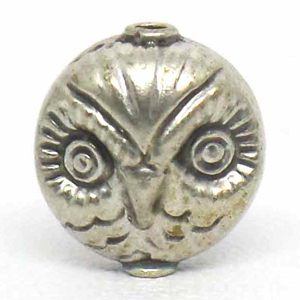 Stamped Beads bali silver bead