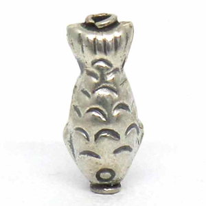 Stamped Beads bali silver bead