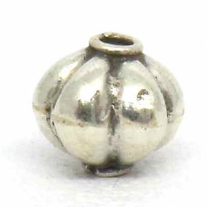 Stamped Beads bali silver bead