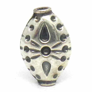 Stamped Beads bali silver bead