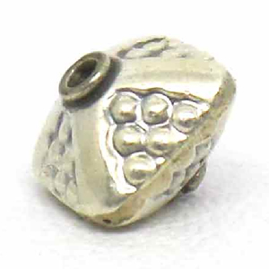 Stamped Beads bali silver bead