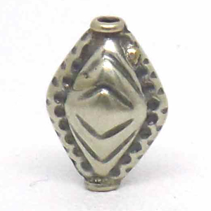 Stamped Beads bali silver bead