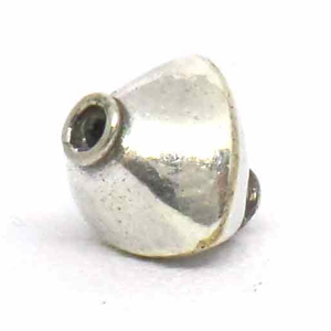 Stamped Beads bali silver bead