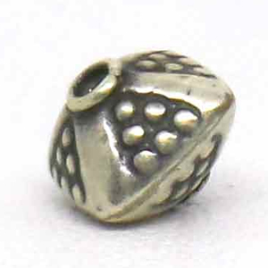 Stamped Beads bali silver bead