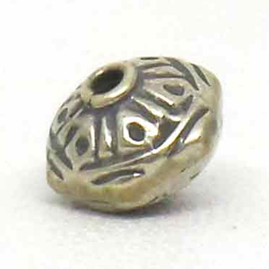 Stamped Beads bali silver bead