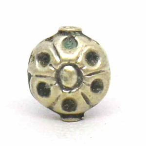 Stamped Beads bali silver bead