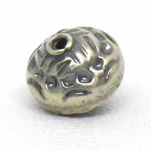 Stamped Beads bali silver bead