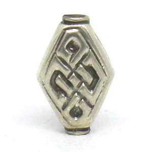 Stamped Beads bali silver bead