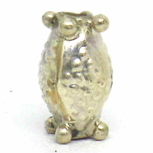 Stamped Beads bali silver bead