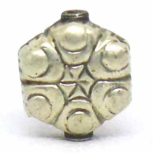 Stamped Beads bali silver bead