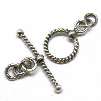 Bali Twisted Toggles bali silver bead