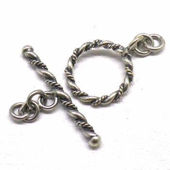 Bali Twisted Toggles bali silver bead