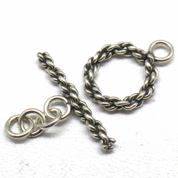 Bali Twisted Toggles bali silver bead