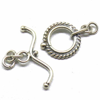 Bali Twisted Toggles bali silver bead