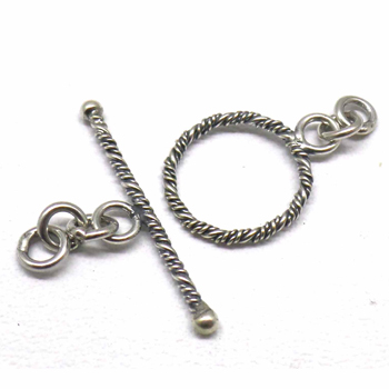 Bali Twisted Toggles bali silver bead