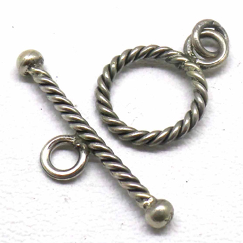 Bali Twisted Toggles bali silver bead