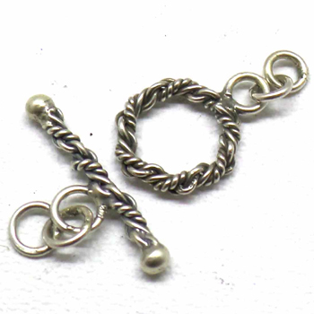 Bali Twisted Toggles bali silver bead