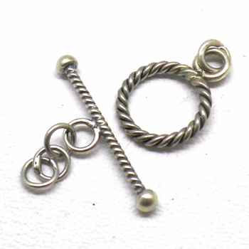 Bali Twisted Toggles bali silver bead