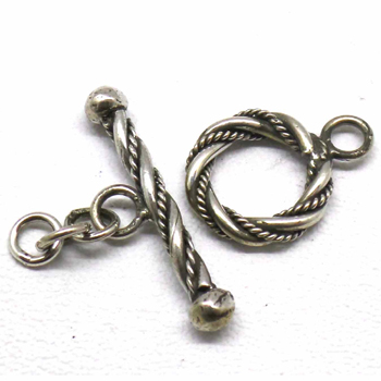 Bali Twisted Toggles bali silver bead