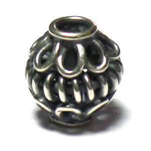 Wire Beads bali silver bead