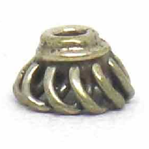 Caps bali silver bead