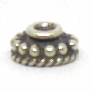 Caps bali silver bead