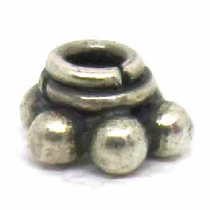 Caps bali silver bead