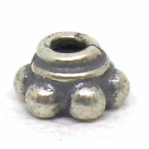 Caps bali silver bead