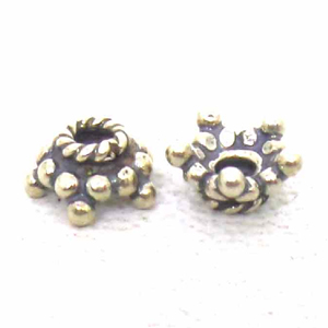 Caps bali silver bead