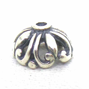 Caps bali silver bead