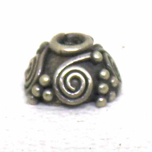 Caps bali silver bead