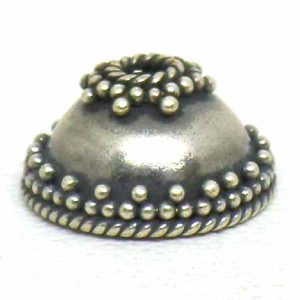 Caps bali silver bead