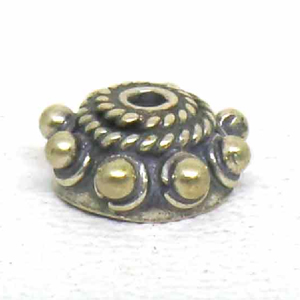 Caps bali silver bead