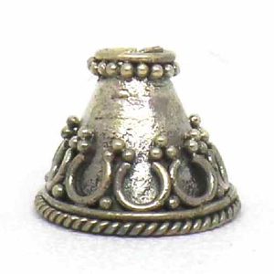 Cones bali silver bead