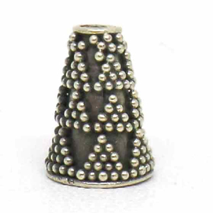 Cones bali silver bead