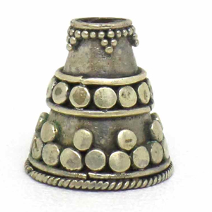 Cones bali silver bead