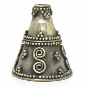 Cones bali silver bead