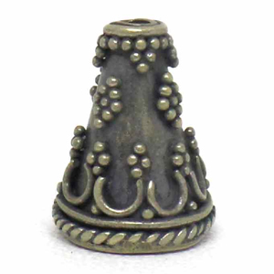 Cones bali silver bead