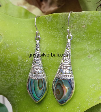 Earring bali silver bead