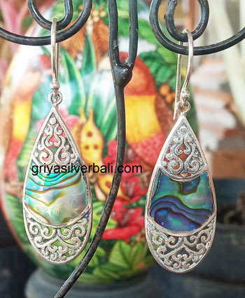 Earring bali silver bead