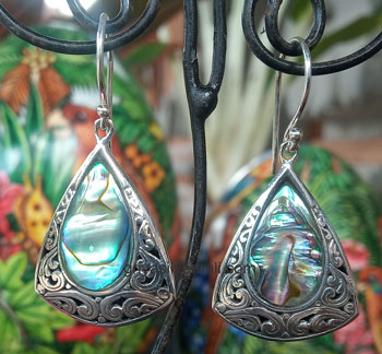 Earring bali silver bead