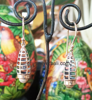 Earring bali silver bead